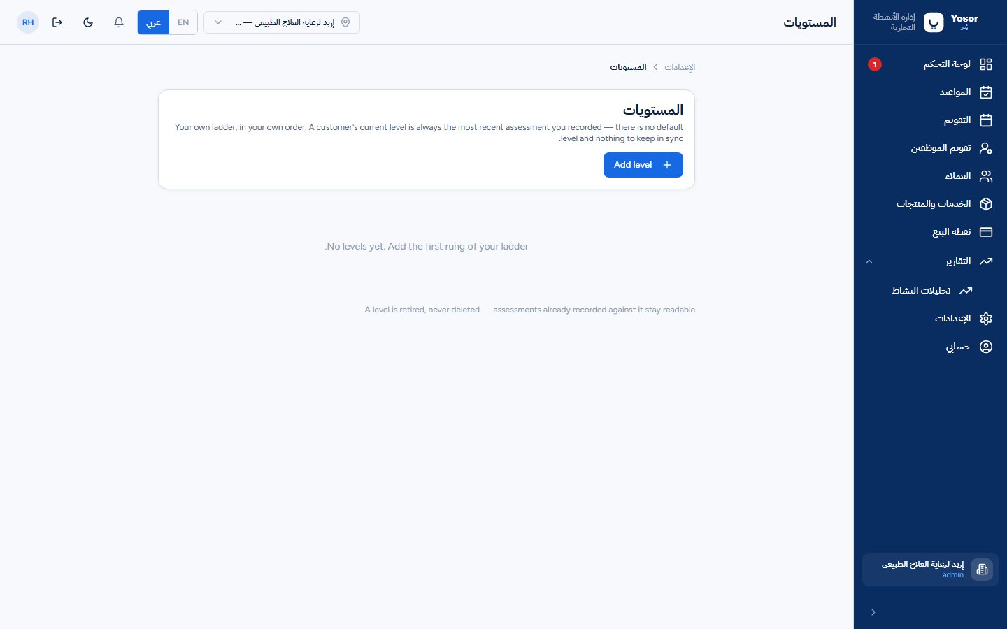 المستويات