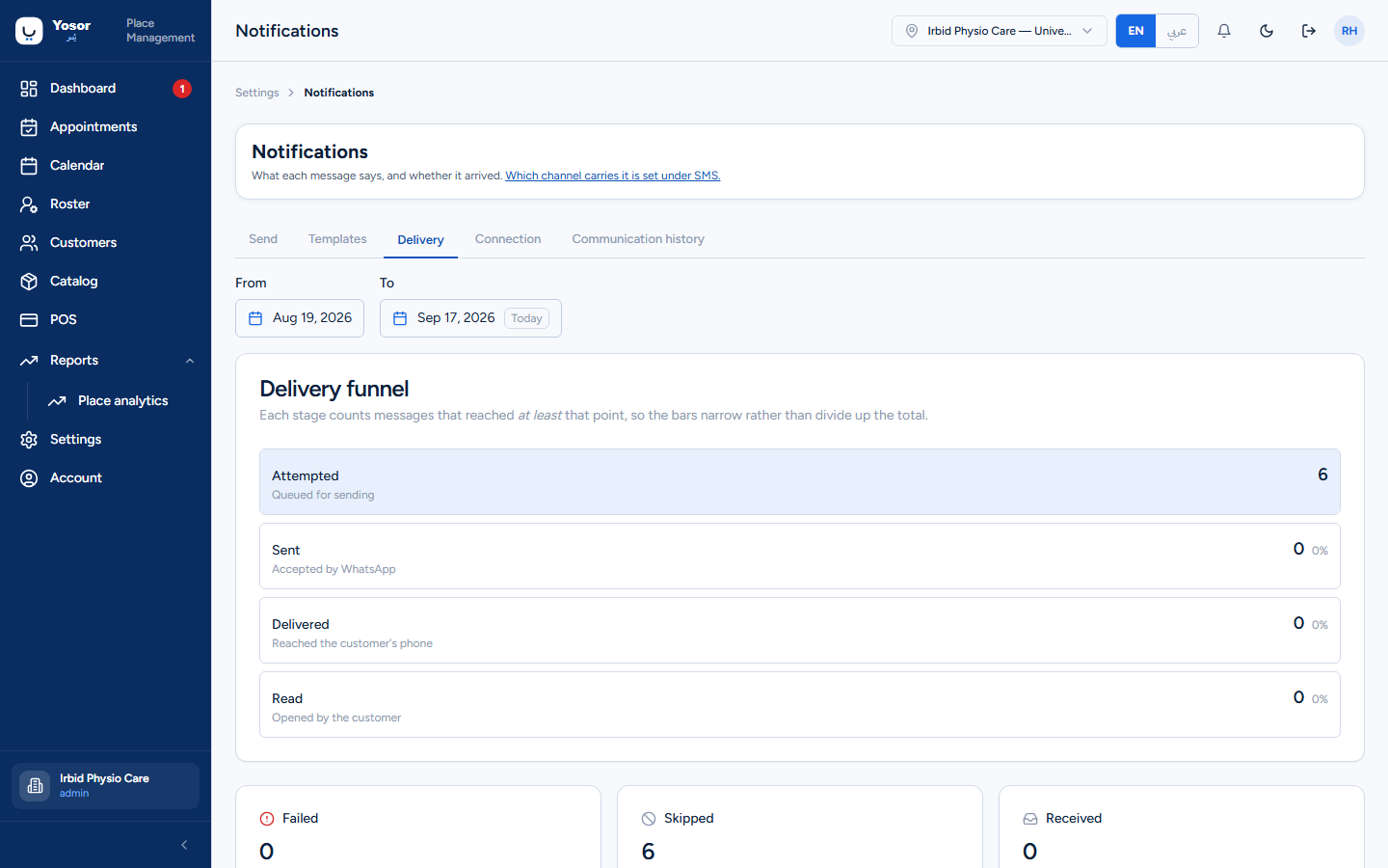 Notifications — Delivery