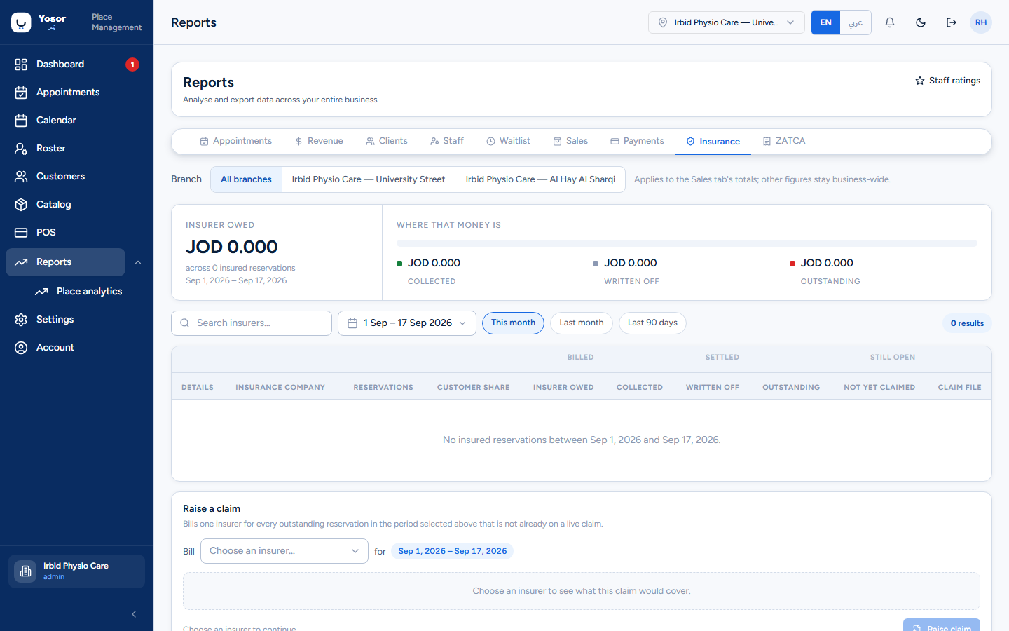Reports — Insurance